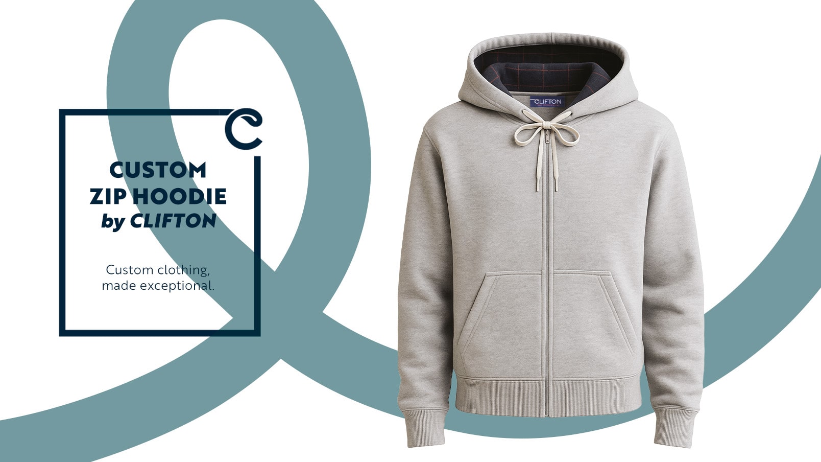 Custom Zip Hoodies Made Easy by CLIFTON | Design Your Own Today