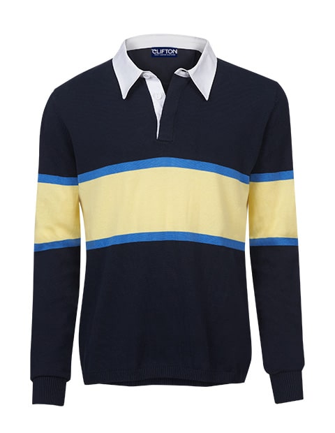 Design your own CLIFTON Byron Custom Knitted Rugby Shirt now