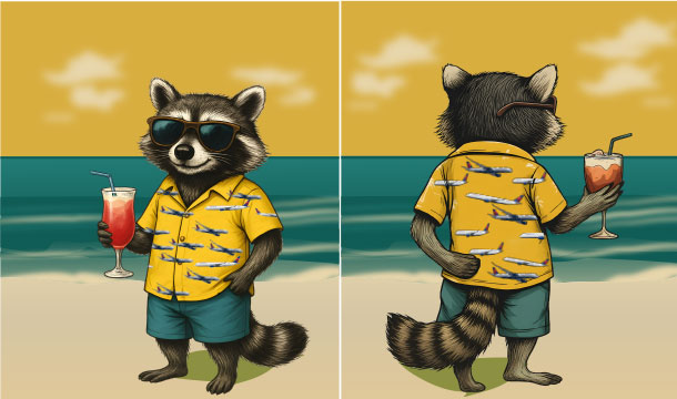 AI-generated custom shirt design