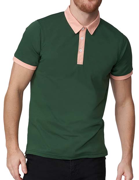 FabricOfStyle Men's Personalised Golf Polo Shirt